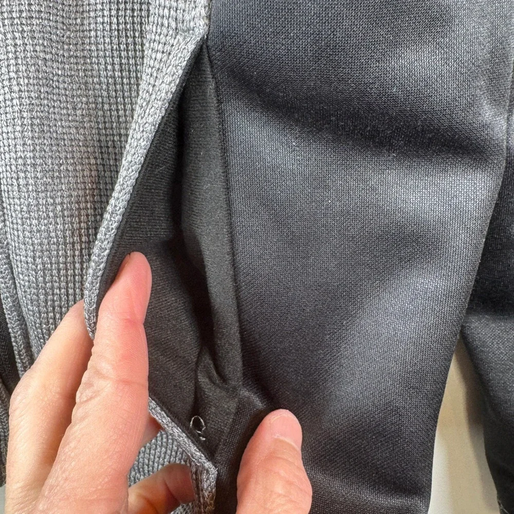Spyder Fleece Jacket Boys M Gray Black‎ Full Zip Gorpcore Sporty Minimalist Cozy
